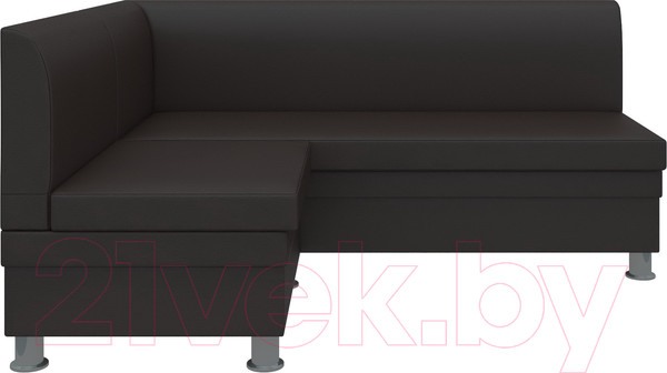 Изображение товара Уголок кухонный мягкий Лига Диванов Уют 31 левый / 58700 (экокожа, коричневый)