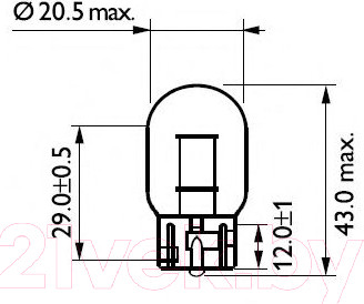 Изображение товара Комплект автомобильных ламп Philips 12065CP