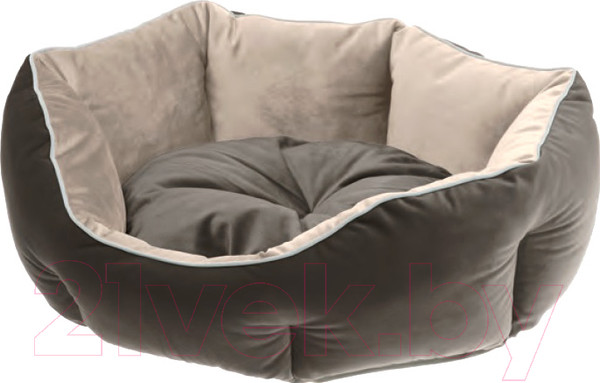 Изображение товара Лежанка для животных Ferplast Queen 60 / 83406003 (бежевый/серый)