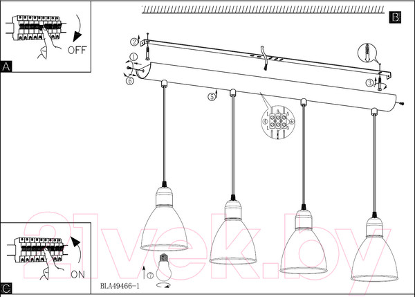 Изображение товара Люстра Eglo Priddy 49466
