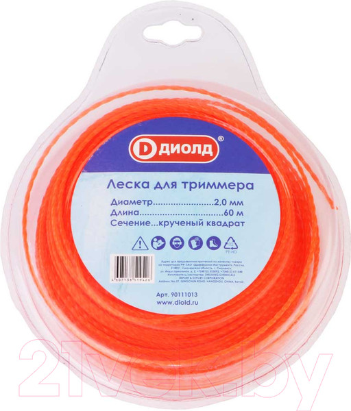Изображение товара Леска для триммера Диолд 90111013