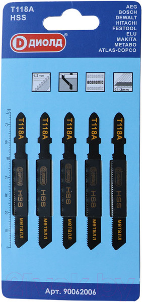 Изображение товара Набор пильных полотен Диолд 90062006 (5шт)