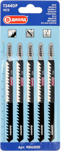 Изображение товара Набор пильных полотен Диолд 90062020 (5шт)