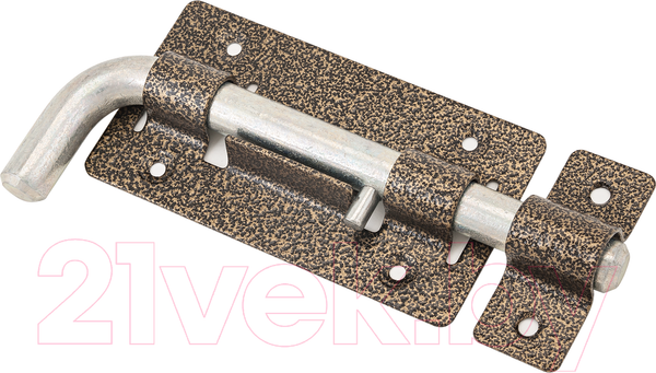 Изображение товара Щеколда Секрет Киров ЗД-03 Круглый Г-образный (антик бронза)