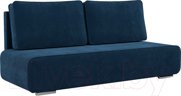 Изображение товара Диван Mebel-Ars Еврокнижка Марк (темно-синий Luna 034)