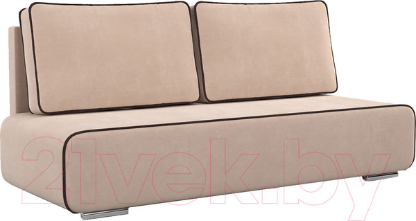 Изображение товара Диван Mebel-Ars Еврокнижка Марк (кордрой бежевый/кордрой коричневый)