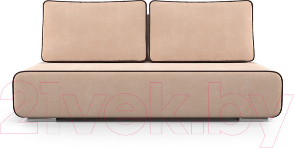 Изображение товара Диван Mebel-Ars Еврокнижка Марк (кордрой бежевый/кордрой коричневый)