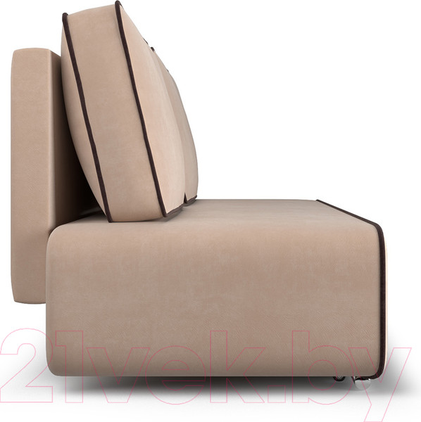 Изображение товара Диван Mebel-Ars Еврокнижка Марк (кордрой бежевый/кордрой коричневый)