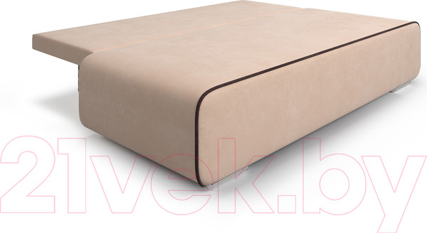 Изображение товара Диван Mebel-Ars Еврокнижка Марк (кордрой бежевый/кордрой коричневый)