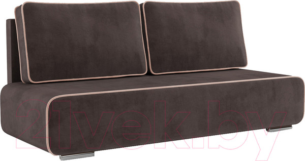 Изображение товара Диван Mebel-Ars Еврокнижка Марк (кордрой коричневый/кордрой бежевый)