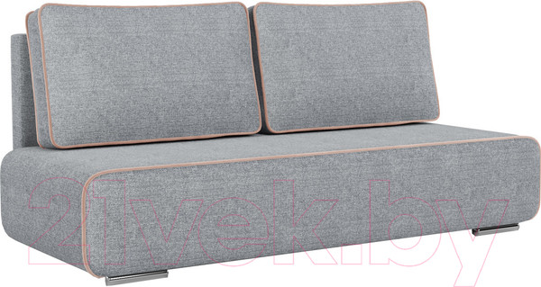 Изображение товара Диван Mebel-Ars Еврокнижка Марк (рогожка серая/кордрой бежевый)