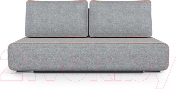 Изображение товара Диван Mebel-Ars Еврокнижка Марк (рогожка серая/кордрой бежевый)