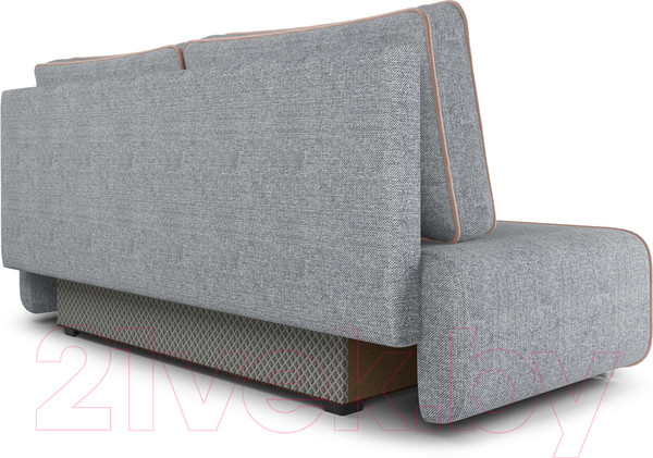 Изображение товара Диван Mebel-Ars Еврокнижка Марк (рогожка серая/кордрой бежевый)