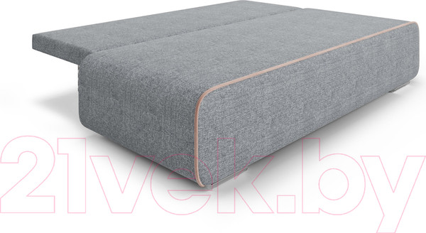 Изображение товара Диван Mebel-Ars Еврокнижка Марк (рогожка серая/кордрой бежевый)