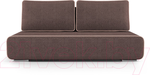 Изображение товара Диван Mebel-Ars Еврокнижка Марк (рогожка шоколад/кордрой бежевый)