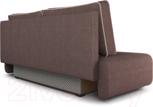 Изображение товара Диван Mebel-Ars Еврокнижка Марк (рогожка шоколад/кордрой бежевый)