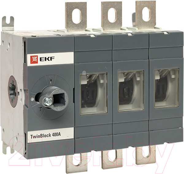 Изображение товара Блок-разъединитель EKF TwinBlock PROxima / tb-s-400-3p (без рукоятки)
