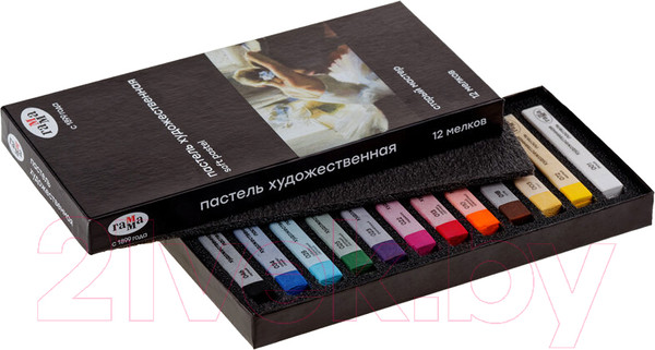 Изображение товара Набор сухой пастели ГАММА Старый мастер / 2309191 (12цв)