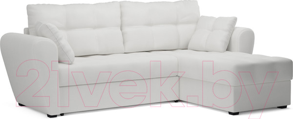 Изображение товара Диван угловой Mebel-Ars Амстердам (экокожа белая)