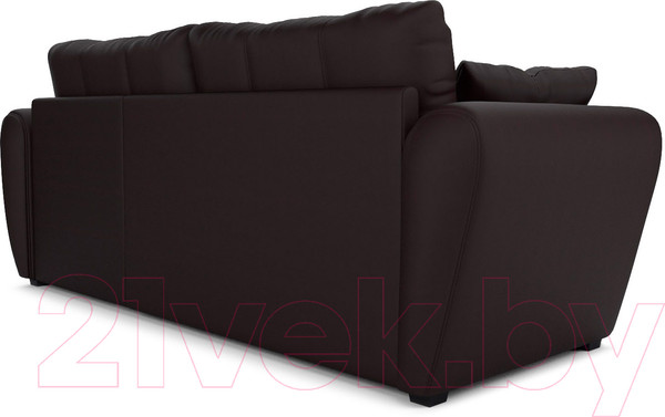 Изображение товара Диван угловой Mebel-Ars Амстердам (экокожа шоколад)