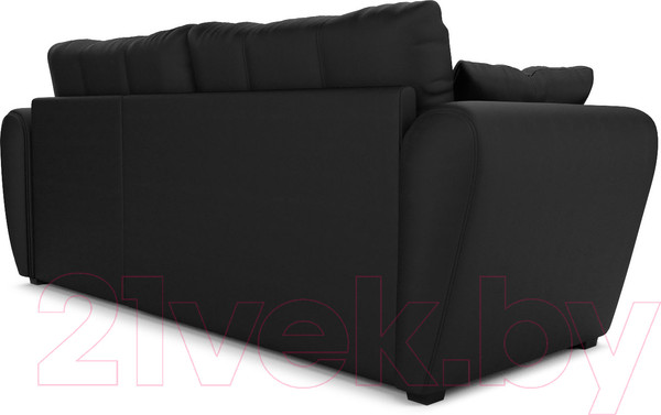 Изображение товара Диван угловой Mebel-Ars Амстердам (экокожа черный)