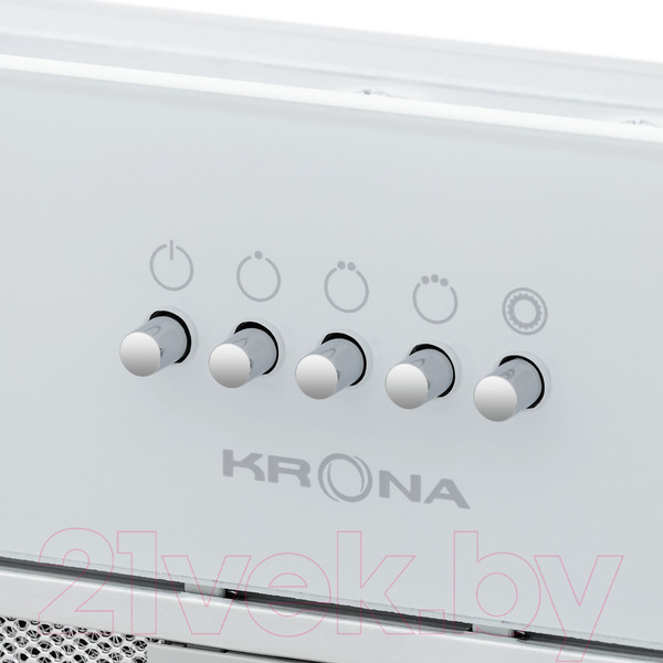Изображение товара Вытяжка скрытая Krona Kate 600 PB K/ КА-00005280 (белый глянец)