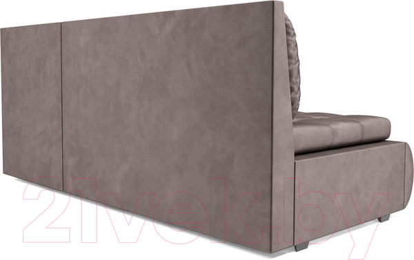 Изображение товара Диван угловой Mebel-Ars Кормак (бархат серо-шоколадный/star velvet 60 cofee)