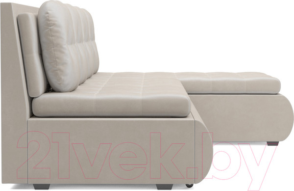 Изображение товара Диван угловой Mebel-Ars Кормак (бархат бежевый/star velvet 6 light beige)