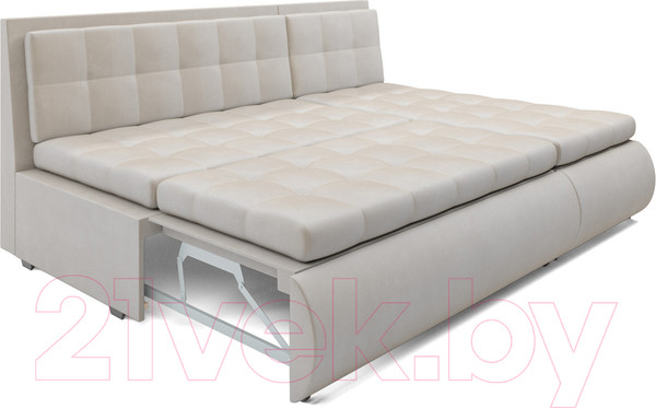 Изображение товара Диван угловой Mebel-Ars Кормак (бархат бежевый/star velvet 6 light beige)