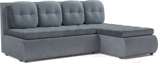 Изображение товара Диван угловой Mebel-Ars Кормак HB-178 26 (велюр серо-синий)