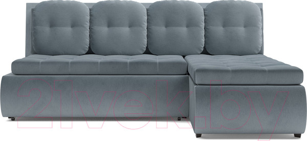 Изображение товара Диван угловой Mebel-Ars Кормак HB-178 26 (велюр серо-синий)