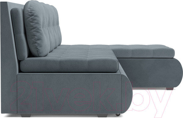 Изображение товара Диван угловой Mebel-Ars Кормак HB-178 26 (велюр серо-синий)