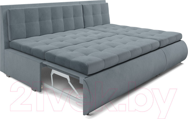 Изображение товара Диван угловой Mebel-Ars Кормак HB-178 26 (велюр серо-синий)