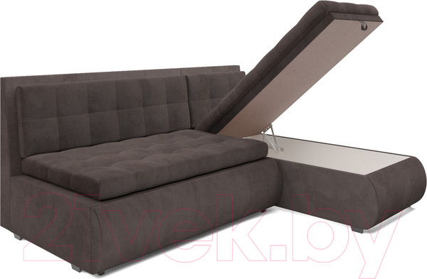 Изображение товара Диван угловой Mebel-Ars Кормак (кордрой коричневый)