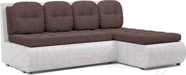 Изображение товара Диван угловой Mebel-Ars Кормак (рогожка шоколад)