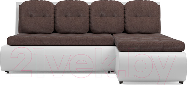 Изображение товара Диван угловой Mebel-Ars Кормак (рогожка шоколад)