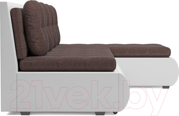 Изображение товара Диван угловой Mebel-Ars Кормак (рогожка шоколад)