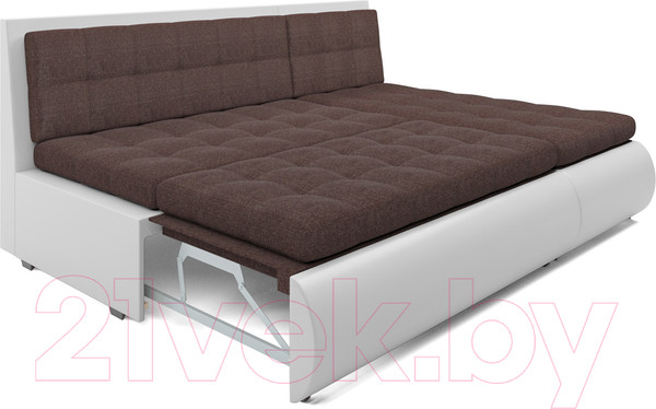 Изображение товара Диван угловой Mebel-Ars Кормак (рогожка шоколад)