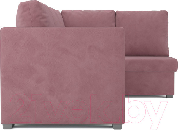 Изображение товара Диван угловой Mebel-Ars Мансберг НВ-178 18 (велюр пудра)