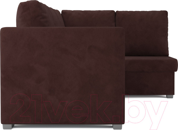 Изображение товара Диван угловой Mebel-Ars Мансберг HB-178 16 (велюр шоколад)