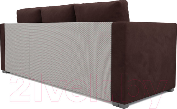 Изображение товара Диван угловой Mebel-Ars Мансберг HB-178 16 (велюр шоколад)