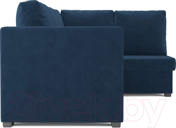 Изображение товара Диван угловой Mebel-Ars Мансберг (темно-синий Luna 034)