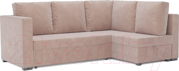 Изображение товара Диван угловой Mebel-Ars Мансберг (кордрой бежевый)