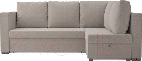 Изображение товара Диван угловой Mebel-Ars Мансберг (бежевая рогожка)