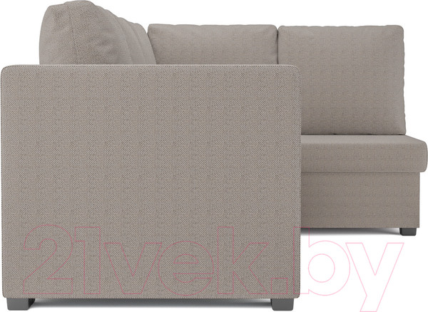 Изображение товара Диван угловой Mebel-Ars Мансберг (бежевая рогожка)