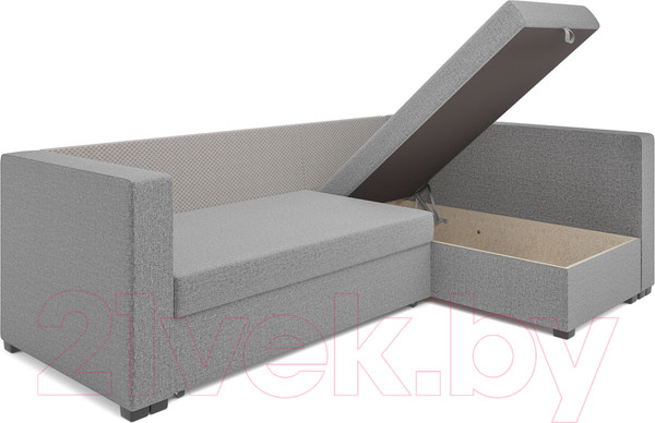 Изображение товара Диван угловой Mebel-Ars Мансберг (серая рогожка)