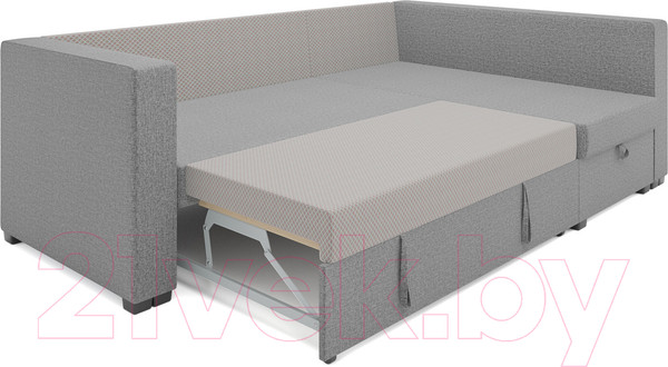 Изображение товара Диван угловой Mebel-Ars Мансберг (серая рогожка)