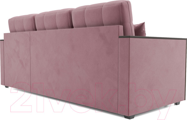 Изображение товара Диван угловой Mebel-Ars Техас (велюр пудра НВ-178 18)