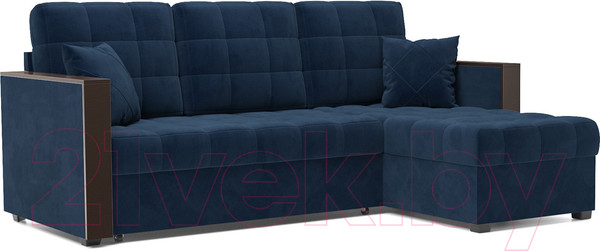 Изображение товара Диван угловой Mebel-Ars Техас (темно-синий Luna 034)