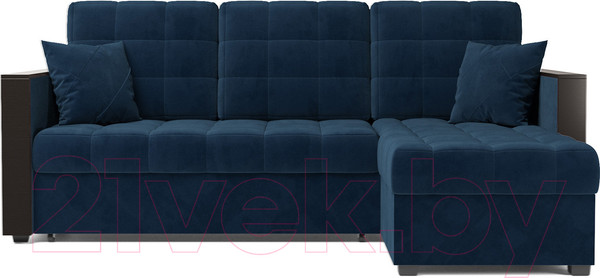 Изображение товара Диван угловой Mebel-Ars Техас (темно-синий Luna 034)